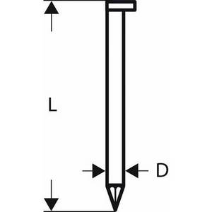 Bosch Accessories D-Kopf Streifennagel SN34DK 50G, 2,8 mm, 50 mm, verzinkt, glatt 3000 St.  2608200005 