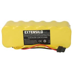 EXTENSILO »passend für Ariete Bricola 2713, 2717 Staubsauger / Saugroboter (3300mAh, 14,4V, NiMH)« Staubsauger-Akku 3300 mAh, passend für Ariete Bricola 2713, 2717 Staubsauger / Saugroboter 