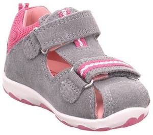 Superfit FANNI (600036) grau/rosa Kindersandalen