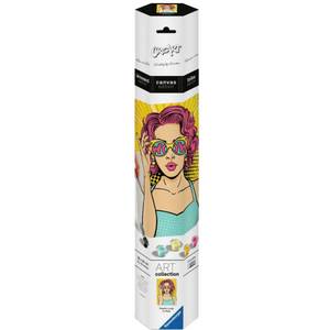 Ravensburger Malen CreArt ART Collection Leinwand Edition - Lady in Pink (PopArt) 