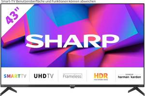 Sharp 4T-C43FK_ LED-Fernseher (108 cm/43 Zoll, 4K Ultra HD, Smart-TV) 