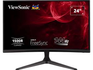  VIEWSONIC VX2418C 23,6 Zoll Full-HD Gaming Monitor (1 ms Reaktionszeit, 165 Hz) 