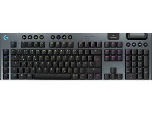  LOGITECH G915 X LIGHTSPEED Double-Shot-PBT-Tastenkappen, für PC/Mac, Gaming-Tastatur, kabellos, Schwarz 