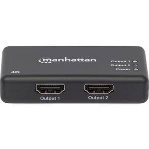 Manhattan 207669 2 Port HDMI-Splitter 4096 x 2160 Pixel Schwarz 