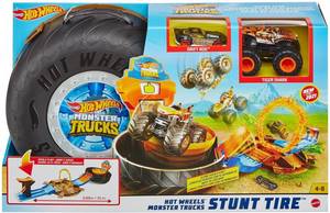 Hot Wheels Monster Trucks Stunt Reifen (GVK48) Autorennbahn