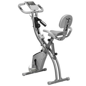 Homcom Fahrradtrainer mit LCD Display 97 x 51 x 115 (LxBxH)   Fitnessfahrrad Heimtrainer Ergometer Hometrainer Fitnessgerät 