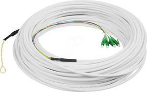 Digitus DIGI D3904LCA50 - FTTH Dropkabel, Singlemode, 4 Faser, LC/APC G.657.A2, 50m 