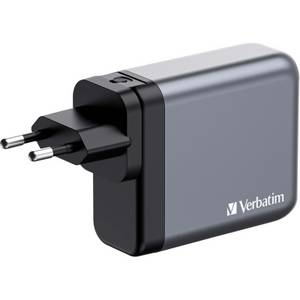 Verbatim GaN-Ladegerät 140W, 1x USB-A , 3x USB-C