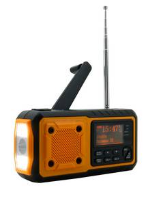 Soundmaster Kurbelradio DAB112OR, UKW/DAB+, Solar-Panel, Akku-/Batteriebetrieb, LED-Licht, Bluetooth 