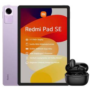Xiaomi Redmi Pad SE 4GB +128GB & Bluetooth-Kopfhörer Tablet (11