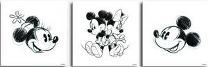 Disney Mehrteilige Bilder Mickey & Minnie, (Set, 3 St.) 