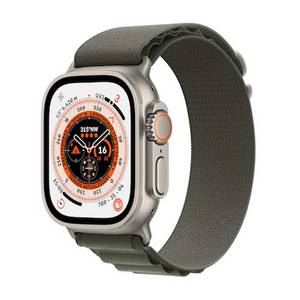 Apple Watch Ultra LTE 49mm Titanium Alpine Loop Grün Medium 