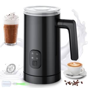 HYIEAR Milchaufschäumer Milchaufschäumer,Milchschäumer,Kaffee aufschäumer,Milchschäumer,Mixer, 400,00 W, 350 ml große Kapazität, 4 Funktionen,Edelstahl,leicht zu reinigen 