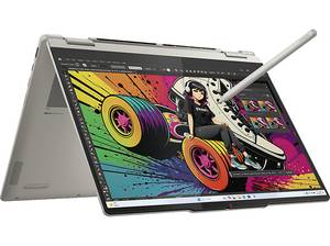  LENOVO Yoga 7 2-in-1 inkl. Lenovo Pen, Copilot+ PC, Convertible, mit 14 Zoll Display, AMD 340 Prozessor, 16 GB RAM, 512 SSD, Radeon™ 840M, Seashell, Windows 11 Home (64 Bit) 