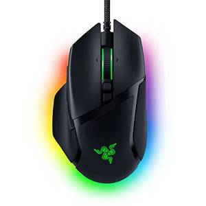  Razer Basilisk V3 anpassbare ergonomische Gaming-Maus: schnellster Gaming-Maus-Schalter, Chroma RGB-Beleuchtung, optischer 26 K DPI Sensor, HyperScroll-Neigefrad, klassisches Schwarz 