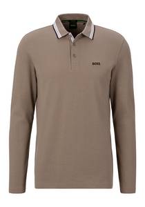 Boss Green Langarm-Poloshirt 
