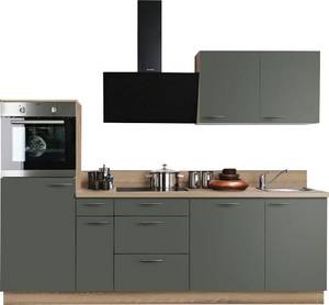 Express Küchen Küchenzeile Scafa, ohne E-Geräte, vormontiert, mit Vollauszügen und Soft-Close-Funktion, Breite 260 cm 