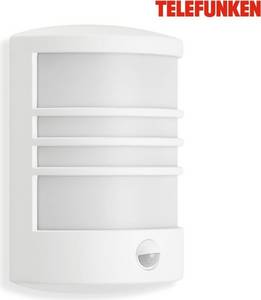 Telefunken LED Außen-Wandleuchte 24,5cm 12W 1200lm weiß (315506TF) Sensorleuchte