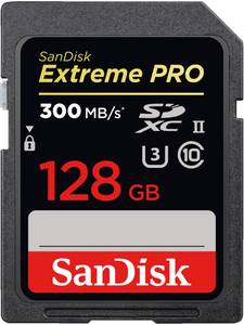 Sandisk Extreme PRO SDXC UHS-II U3 128GB (SDSDXPK-128G) SDXC Karte