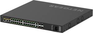 Netgear AV Line M4250-26G4XF-PoE+ 24x GB-LAN PoE+ / 2x GB-LAN / 4x SFP+ / Rack / PoE+ (480 W) 