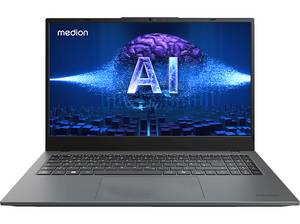  MEDION E15443 (MD62621), Laptop, mit 15,6 Zoll Display, Intel® Core™ Ultra 5 125H Prozessor, 16 GB RAM, 512 SSD, Arc® GPU, Grau, Windows 11 (64 Bit) 