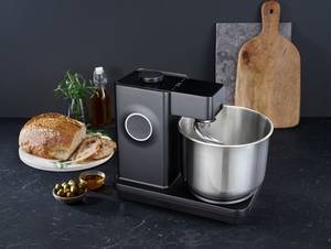 Wilfa Probaker schwarz mit Timer + Edelstahlhaken Knetmaschine