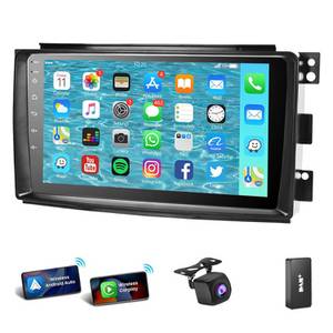 ESSGOO Für Smart Fortwo 451 2005-2010 Android 14 Autoradio (Digitalradio (DAB), FM, RDS, 6+128GB) 