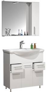 Vcm Waschtisch »3-tlg. Waschplatz Waschtisch Schubladen Lisalo XL« 