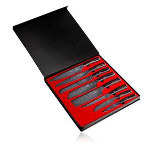 Küchenkompane Messer-Set »Asiatisches Bundle Premium, Das perfekte Bundle für deine Küche, 8 superscharfe Küchenmesser im Bundle« (1-tlg) 