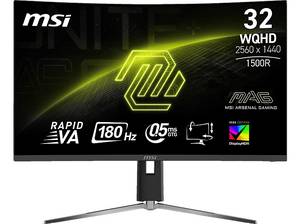  MSI MAG32CQ6PFDE 31,5 Zoll WQHD Gaming Monitor (0,5 ms Reaktionszeit, 180 Hz) 