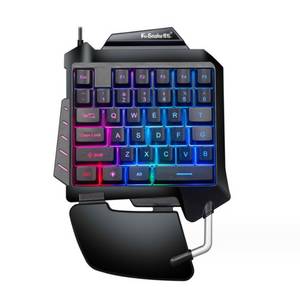 TAMEY Einhändige Tastatur, Mechanisches Gefühl, Gaming-Tastaturen Tastatur 