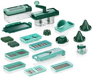 Genius Nicer Dicer Fusion Smart inkl Nicer Twist 28-teilig mintgrün Gemüseschneider-Set