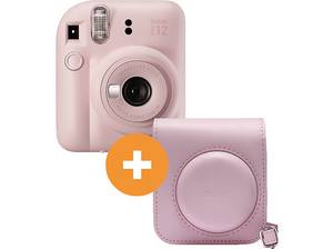  FUJIFILM INSTAX mini 12 Travel Set Sofortbildkamera, Blossom Pink 