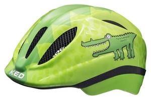 Ked Kinderhelm  MEGGY II TREND, GREEN CROCO GLOSSY 