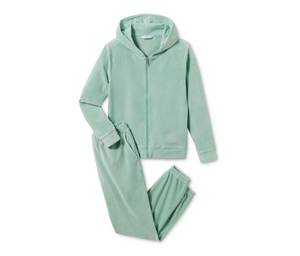 Tchibo - Nicki-Hausanzug - Damen - Gr. XL - grün 