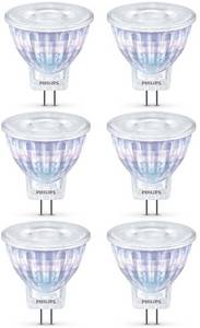 Philips GU44 Reflektor MR11 warmweiß 184lm nicht dimmbar 6er Pack silber