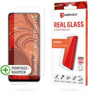 Displex Real Glass, 2D Panzerglas (1 Stück, Redmi Note 12 Pro), Smartphone Schutzfolie Schutzfolie