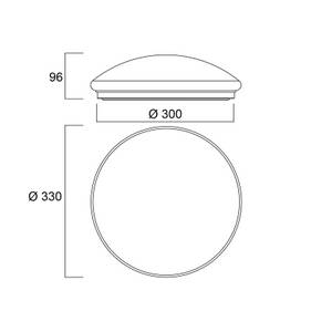 Sylvania Start Surface LED-Deckenlampe dimm Ø 33cm 