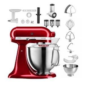 Kitchenaid Küchenmaschine  4,8 L 5KSM185 Artisan Küchenmaschine Allrounderset 