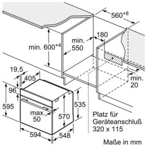 Siemens Elektro-Herd-Set, mit Auszug nachrüstbar, mehr Platz, schnelle Reinigung 