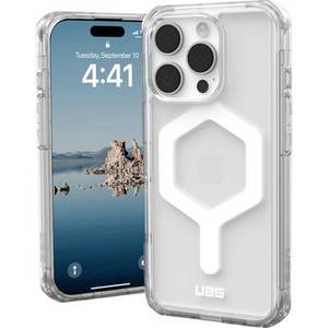  Urban Armor Gear Plyo MagSafe Case Backcover Apple iPhone 16 Pro Ice, Transparent, Weiß MagSafe kompatibel 