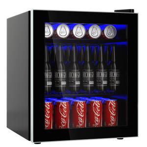 Costway Getränkekühlschrank FP10373DE-BK/JC-46-F, mit Glastür, 64L 