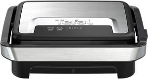 Tefal Kontaktgrill GC270D Inicio Compact, 1000 W, besonders kompakt, 2-in-1 Panini/Grill, Edelstahlgehäuse 