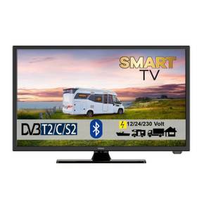 Gelhard GTV2225 LED-Fernseher (22 Zoll, Smart-TV, Camping Fernseher, 12 Volt, 24 Volt, 230 Volt, Wohnmobil Fernseher) 