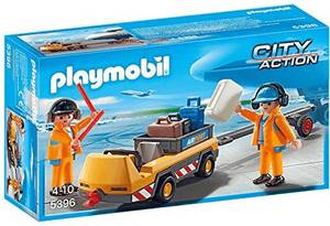 Playmobil City Action - Flugzeugschlepper mit Fluglotsen (5396) City Action