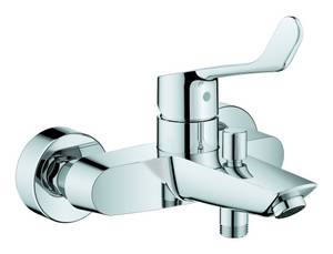 Grohe Wannenarmatur »Eurosmart« Einhand-Wannenbatterie langer Hebel - Chrom 