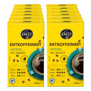 Cafet Entkoffeiniert 500 g, 12er Pack 