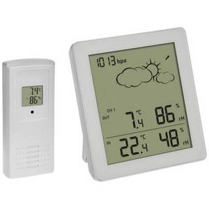 Tfa Dostmann Funk-Wetterstation CLEAR 35.1168.02 Funk-Wetterstation Vorhersage für 12 bis 24 Stunden Anzahl Sensoren max. 3 