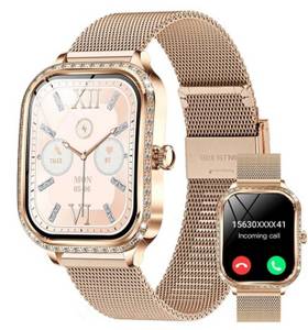 HS Smartwatch Frauen Luxus Smart Uhr Damen Bluetooth Anruf 2025 Smartwatch 