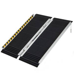 Costway Auffahrrampe, Klapprampe mit Anti-Rutsch tragbar 